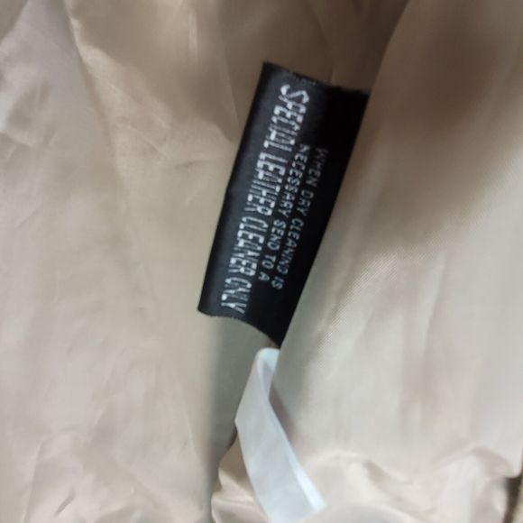 Vtg Wilsons Leather MAXIMA Womens XL Tan Long Coat Jacket Lined Button - Picture 12 of 12